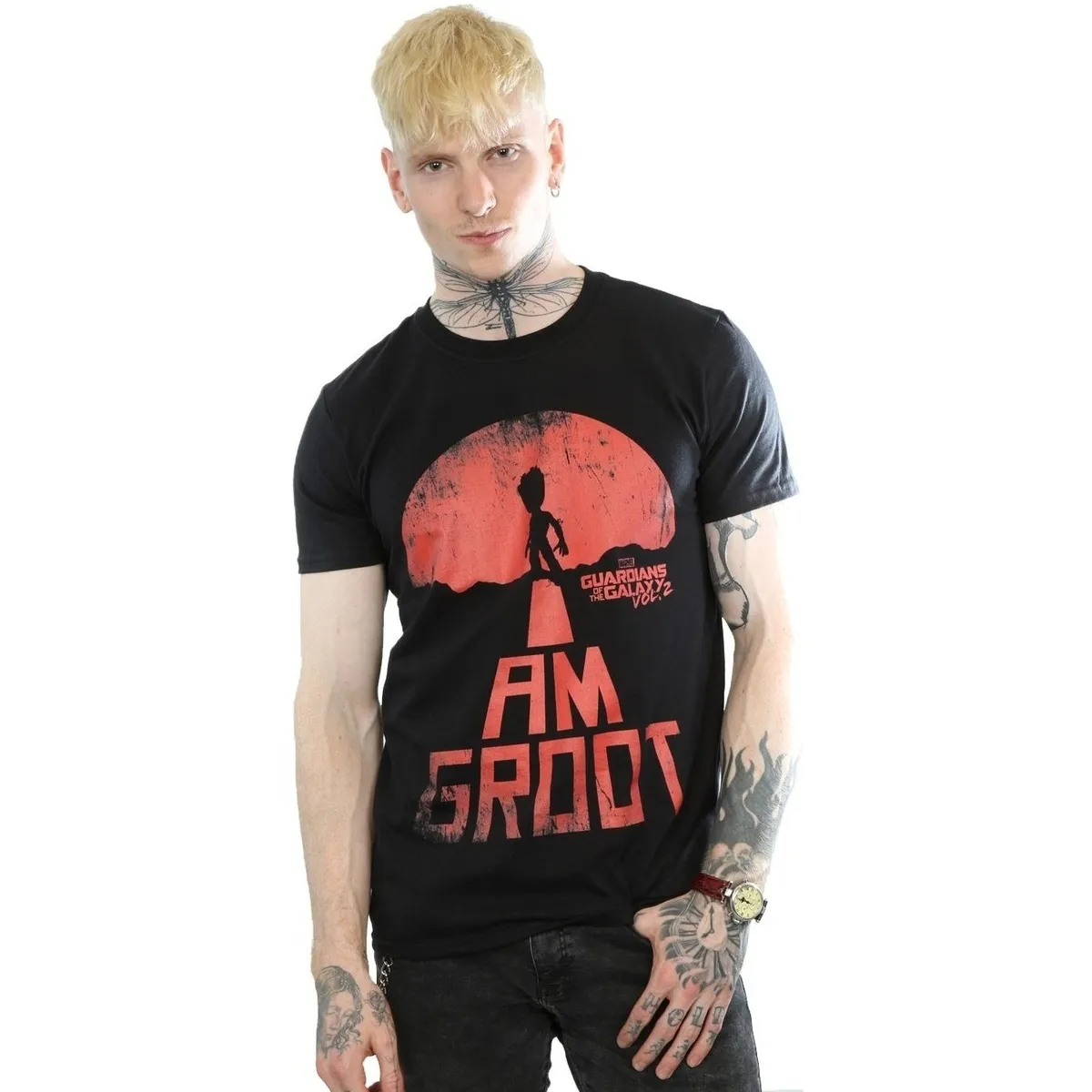 Guardians Of The Galaxy I Am Groot Red