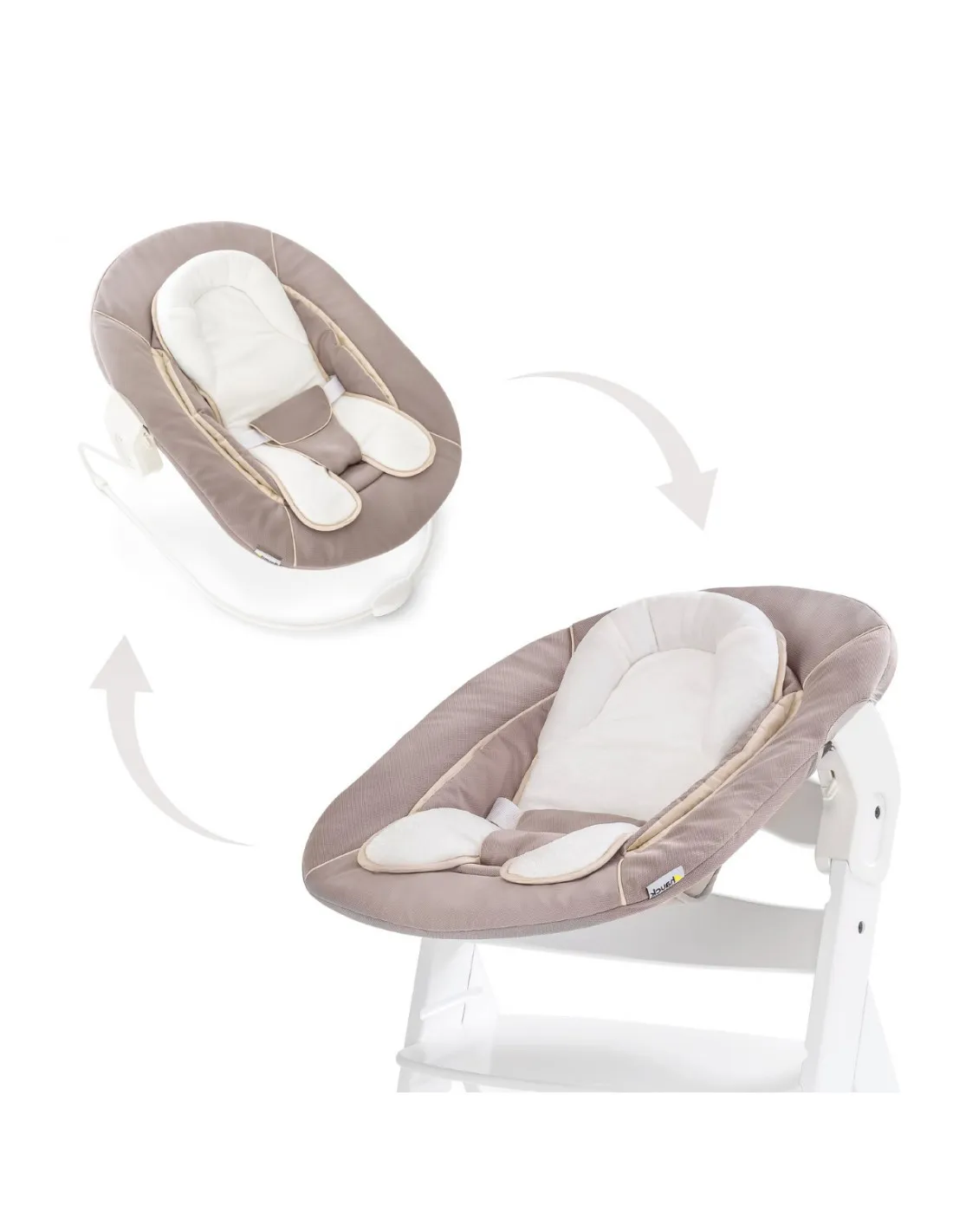 Hamaca bebé Hauck alpha bouncer 2 en 1 stretch beige