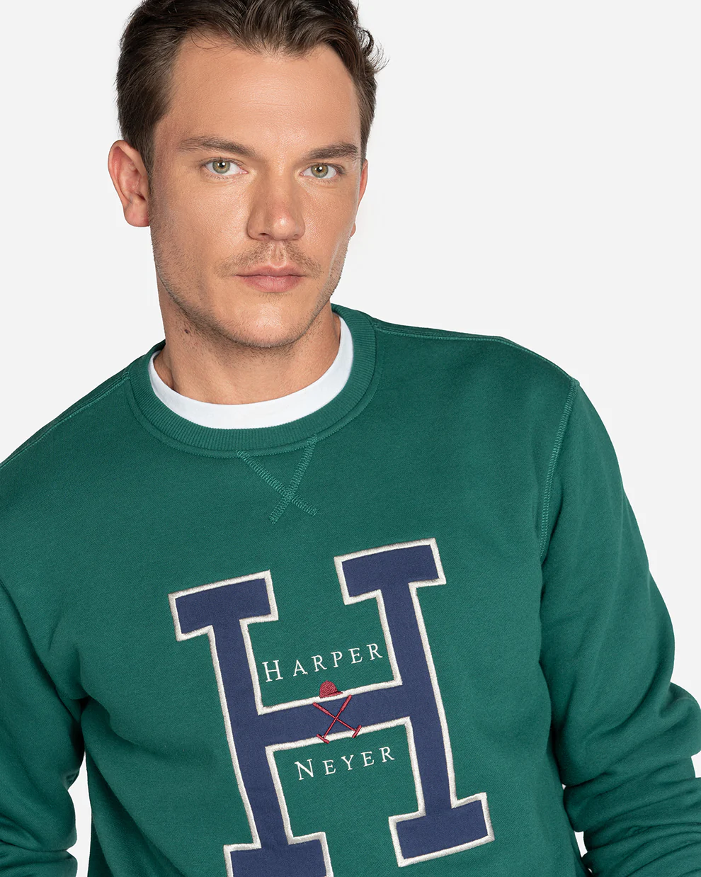 Harper sudadera harvard green bottle