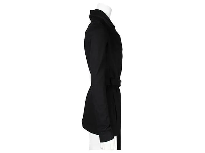 Helmut Lang Chaqueta holgada de lana negra/ Capa Negro 