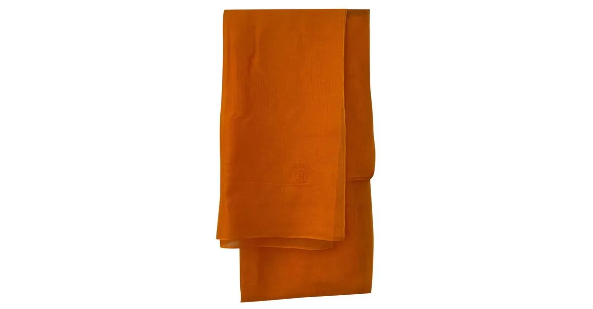 Hermès Bufandas Naranja 