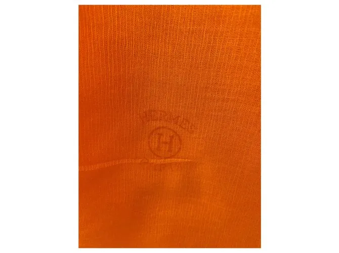 Hermès Bufandas Naranja 