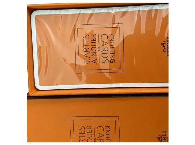 Hermès Bufandas Naranja 