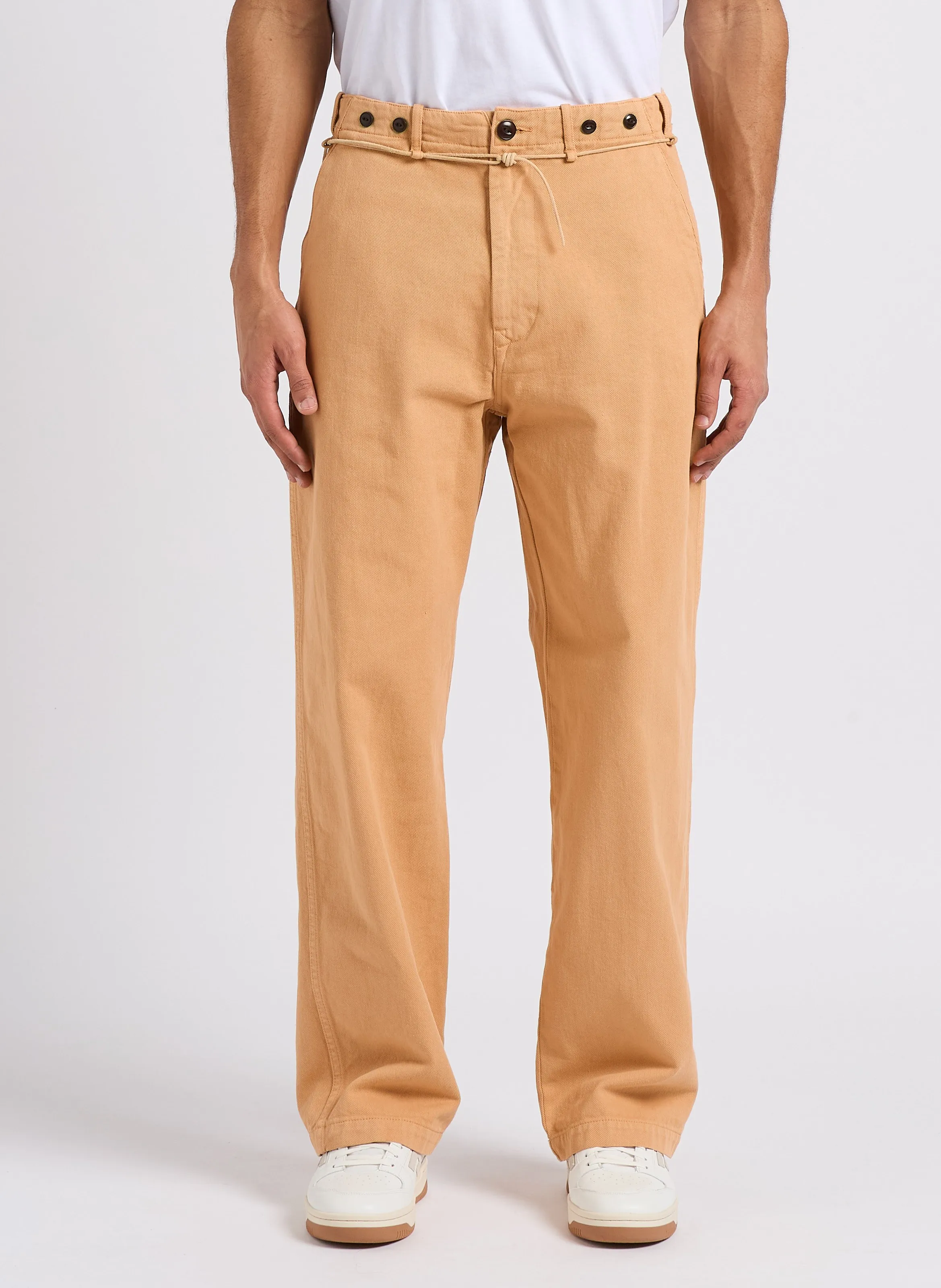 HOMECORE HEMMING TAURUS  PANTALóN ANCHO DE ALGODóN EN ROSA