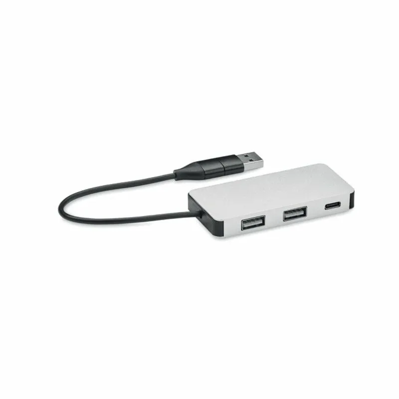 Hub promocional 3 puertos con cable de 20 cm