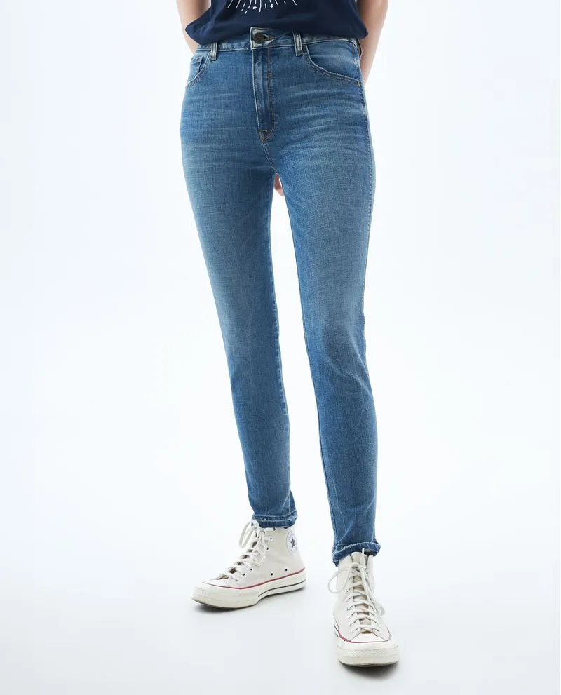 Jean Skinny cinco bolsillos para mujer