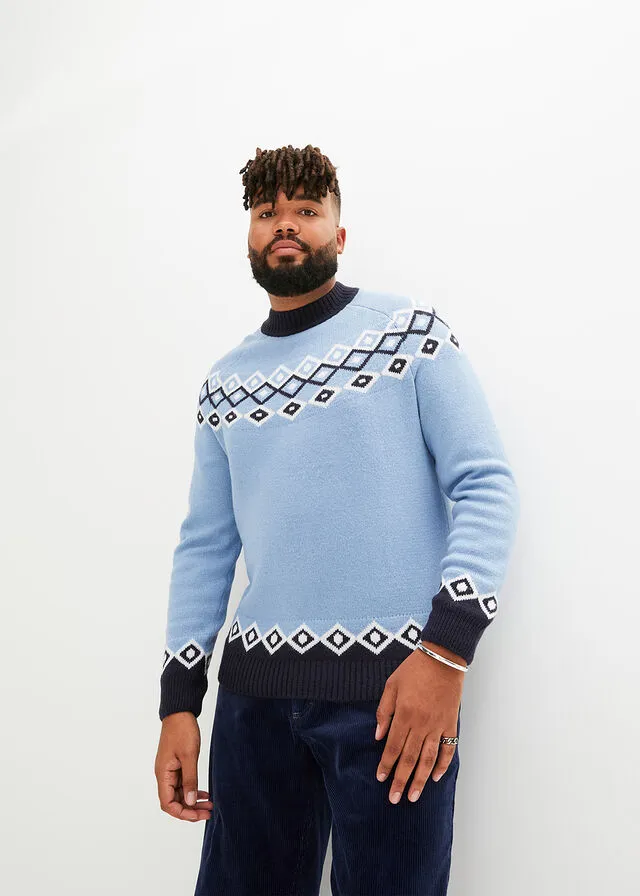 Jersey de estilo noruego Azul
