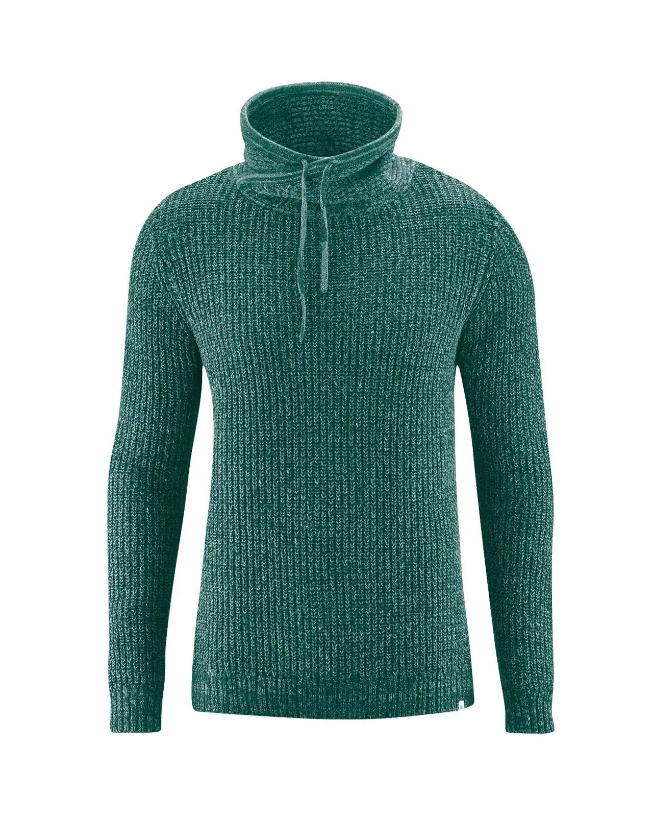 Jersey hombre de cuello alto de fibras naturales