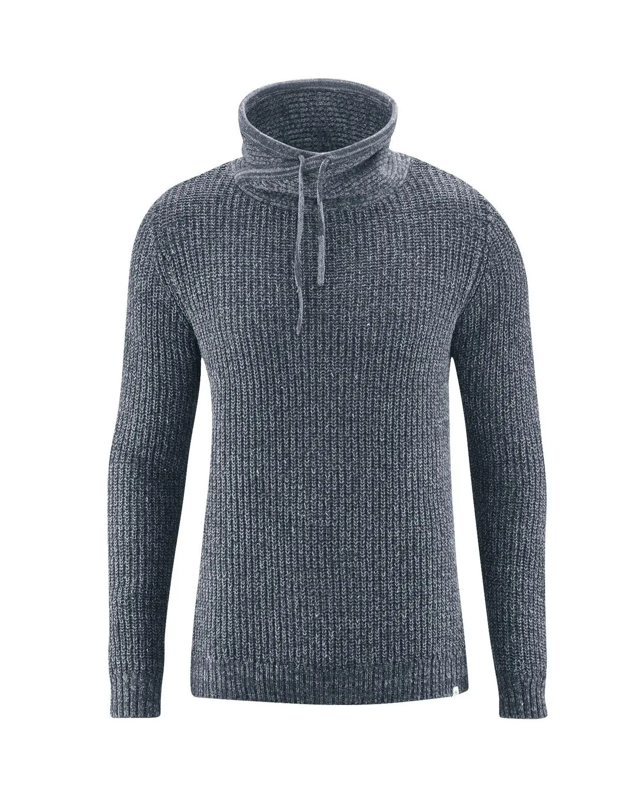 Jersey hombre de cuello alto de fibras naturales