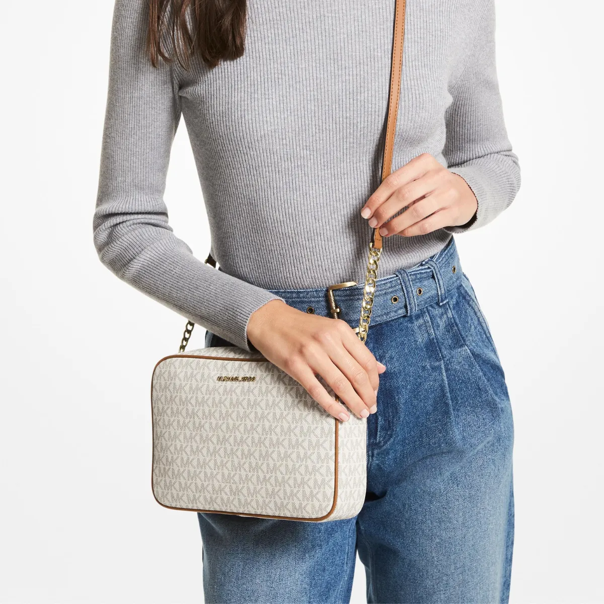 Jet Set Large Logo Crossbody Bag