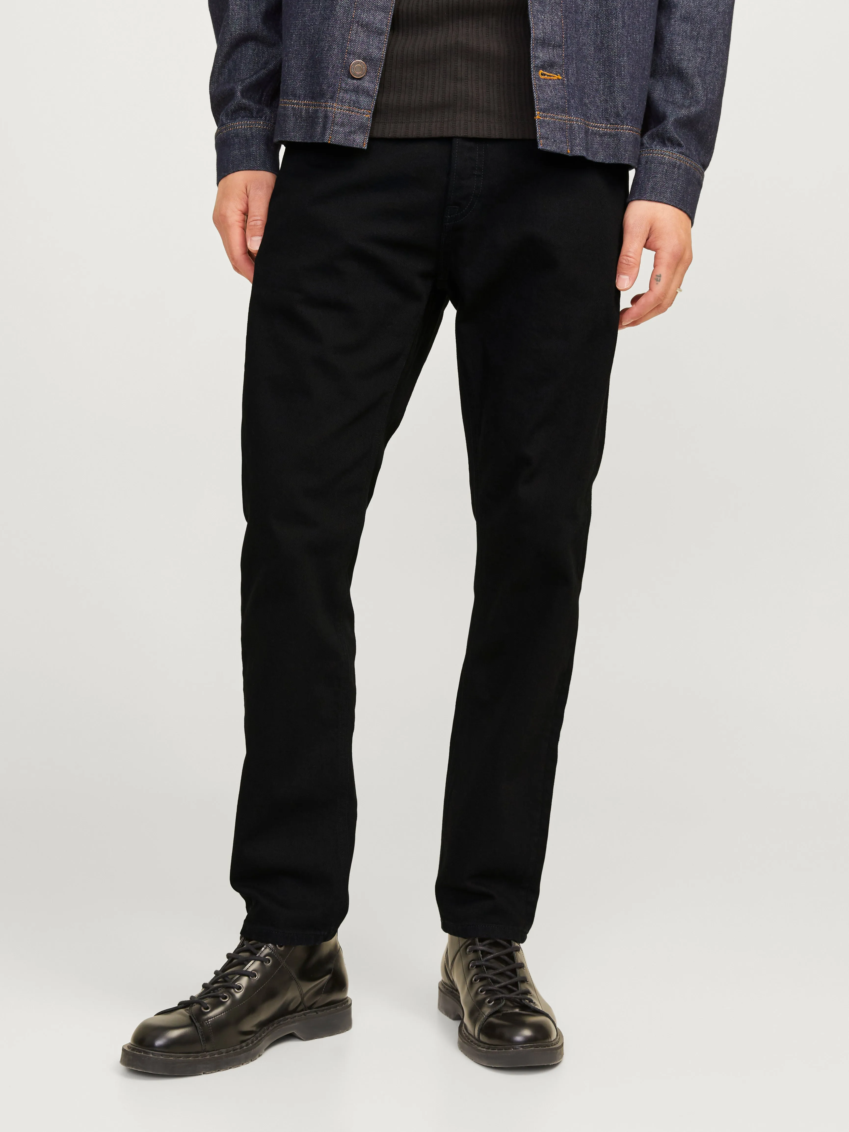 JJIMIKE JJORIGINAL SBD 553 Vaqueros de corte tapered | Negro | Jack & Jones®