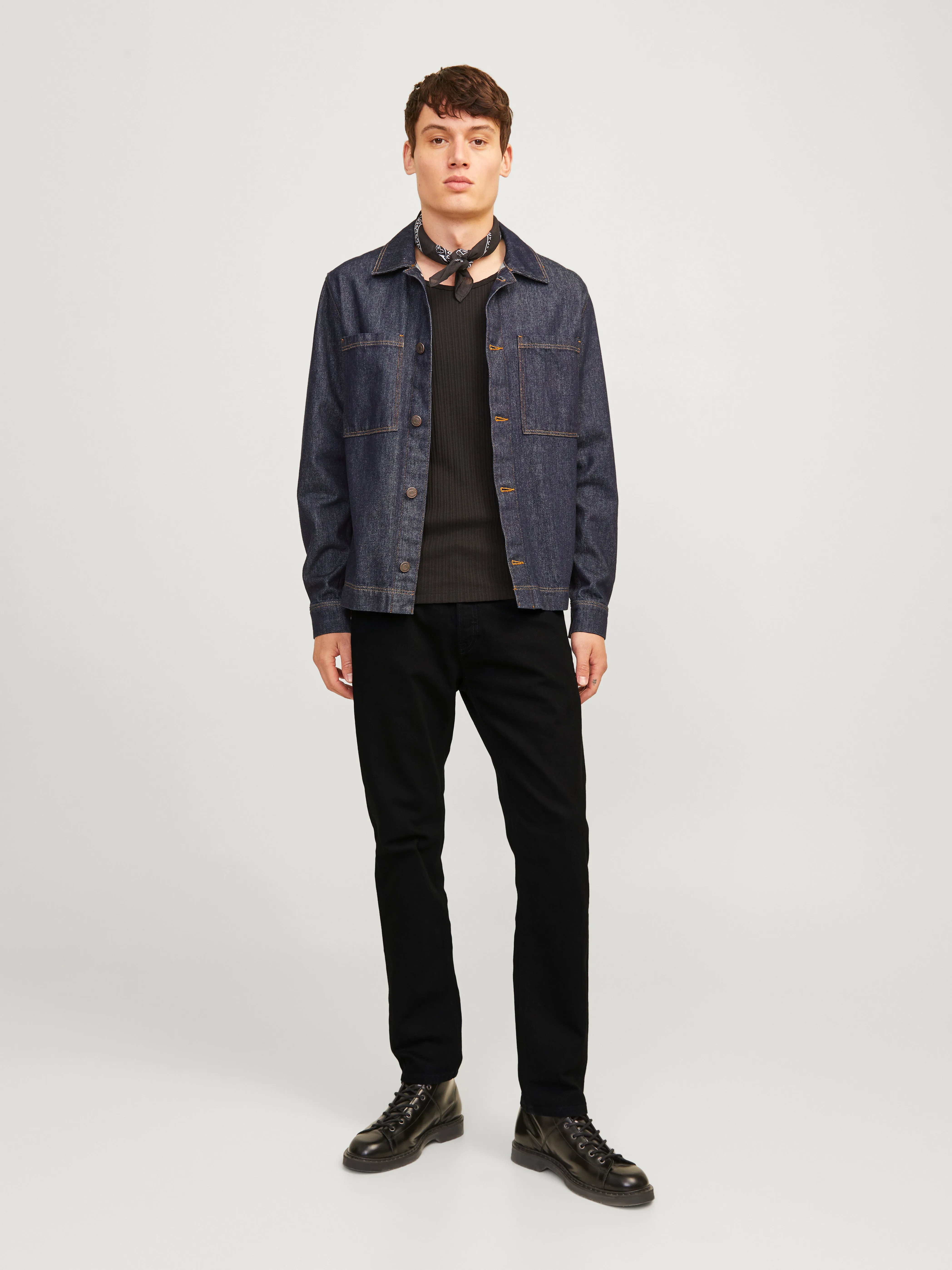 JJIMIKE JJORIGINAL SBD 553 Vaqueros de corte tapered | Negro | Jack & Jones®