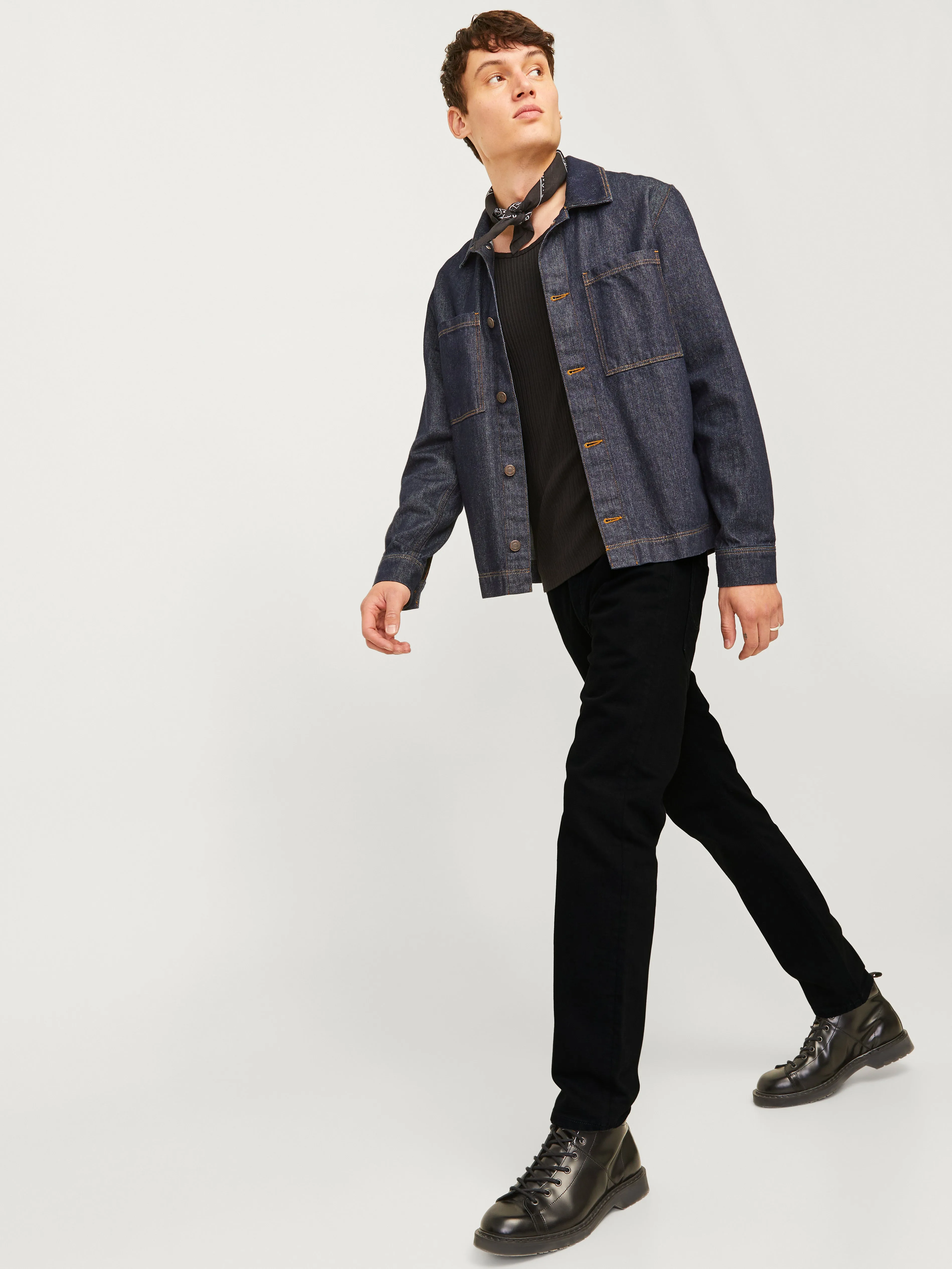 JJIMIKE JJORIGINAL SBD 553 Vaqueros de corte tapered | Negro | Jack & Jones®