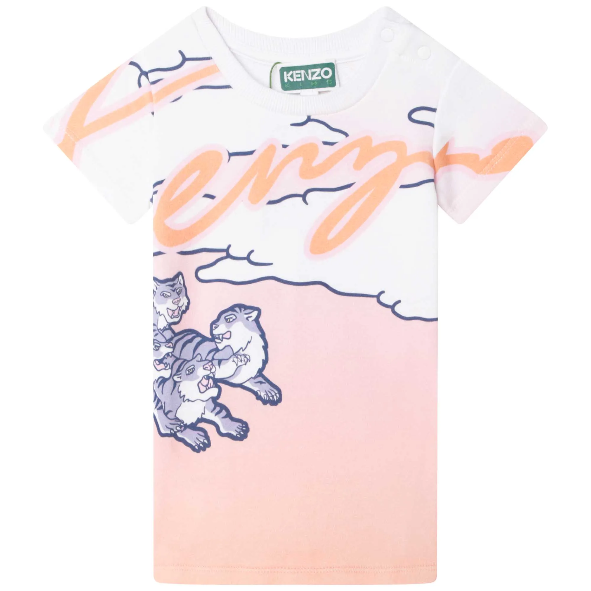 KENZO KIDS Vestido recto de algodón