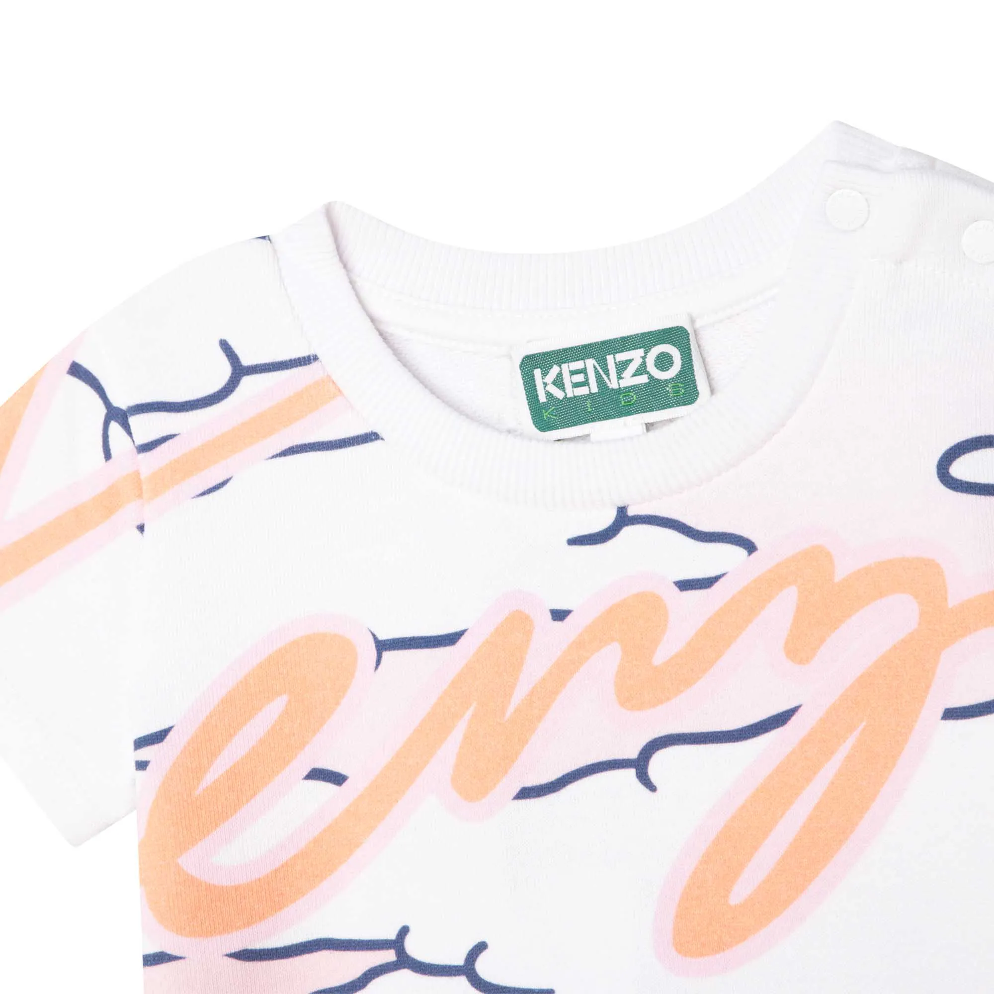 KENZO KIDS Vestido recto de algodón