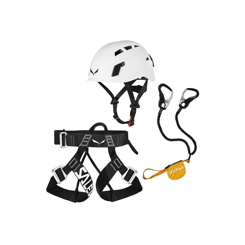 Kit de vía ferrata Salewa ERGO/VF EVO/TOXO 3.0 (NEGRO/AMARILLO)