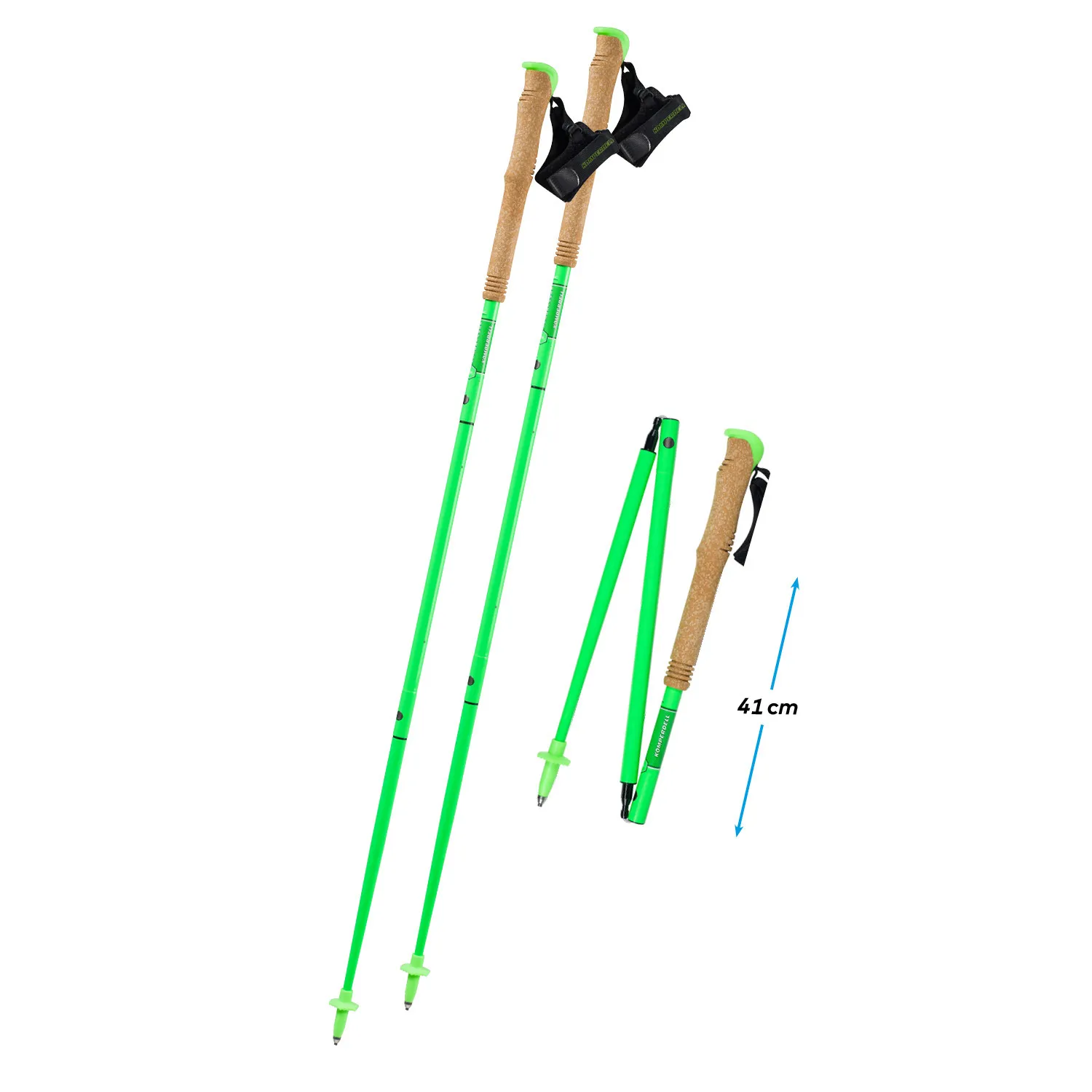 KOMPERDELL Carbon FXP Team green poles