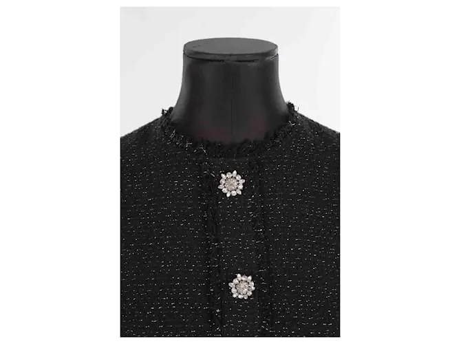 Lk Bennett vestido de algodón Negro 