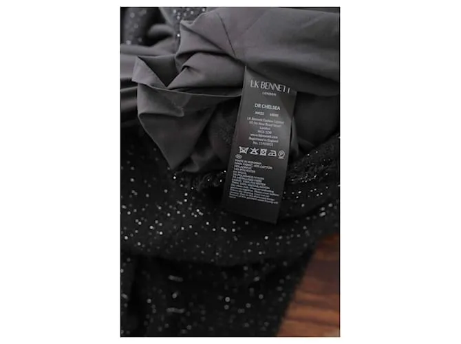 Lk Bennett vestido de algodón Negro 