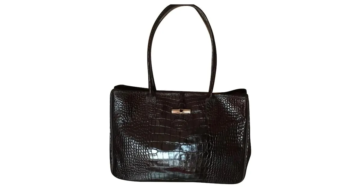 Longchamp Caña Marrón oscuro 