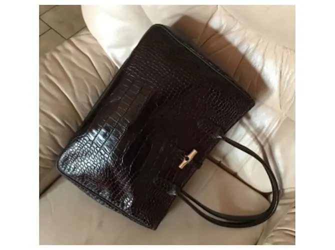 Longchamp Caña Marrón oscuro 