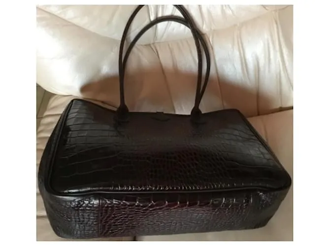 Longchamp Caña Marrón oscuro 