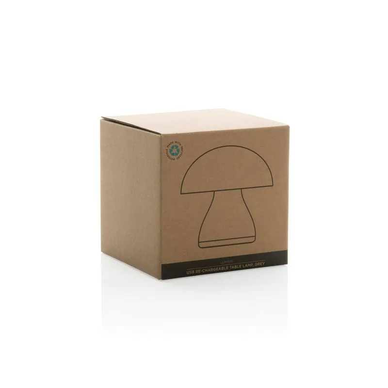 Lámpara mesa eco personalizable recargable USB Luming