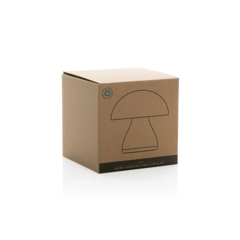 Lámpara mesa eco personalizable recargable USB Luming