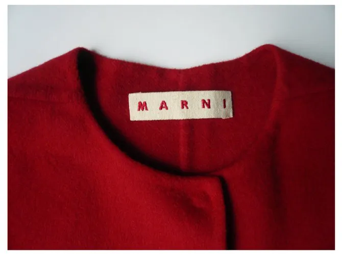 MARNI Capa color ladrillo Perfect Condition T40 ESO Naranja 