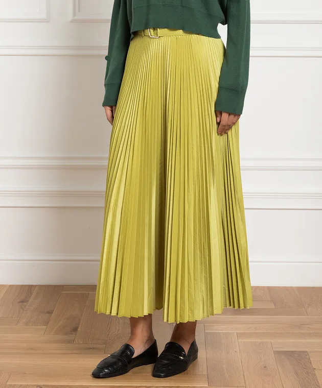 Max Mara Green pleated skirt