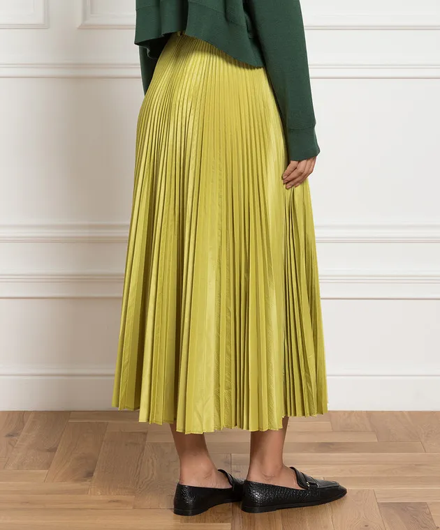 Max Mara Green pleated skirt