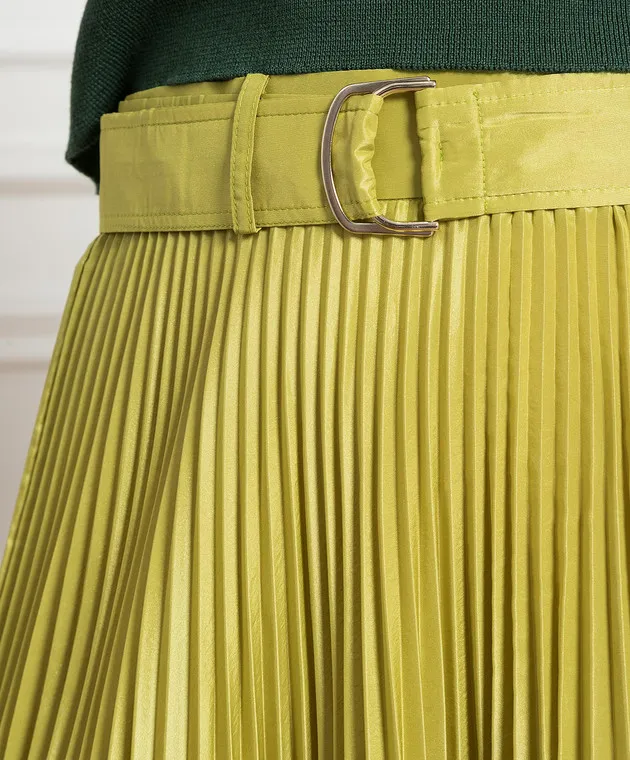 Max Mara Green pleated skirt