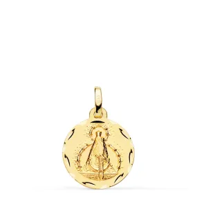 Medalla Virgen de la Cabeza 18 Ktes 16mm