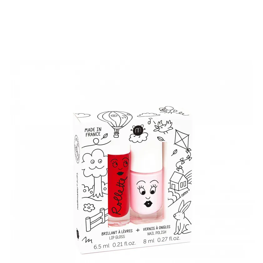 NAILMATIC ESTUCHE DúO LIP GLOSS + ESMALTE EN   KIDS COTTAGE