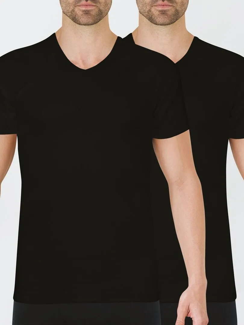 PACK DE 2 CAMISETAS DE ALGODóN 'ATHENA'  NEGRO