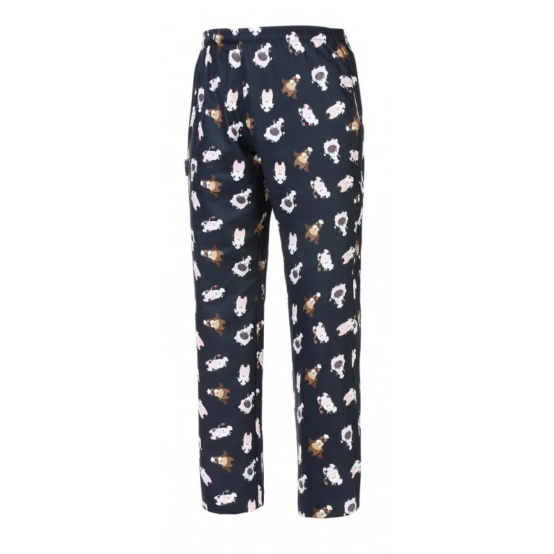 Pantalón cocina con goma vaquitas