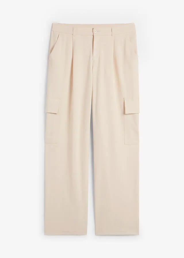 Pantalón de estilo cargo gris guijarro