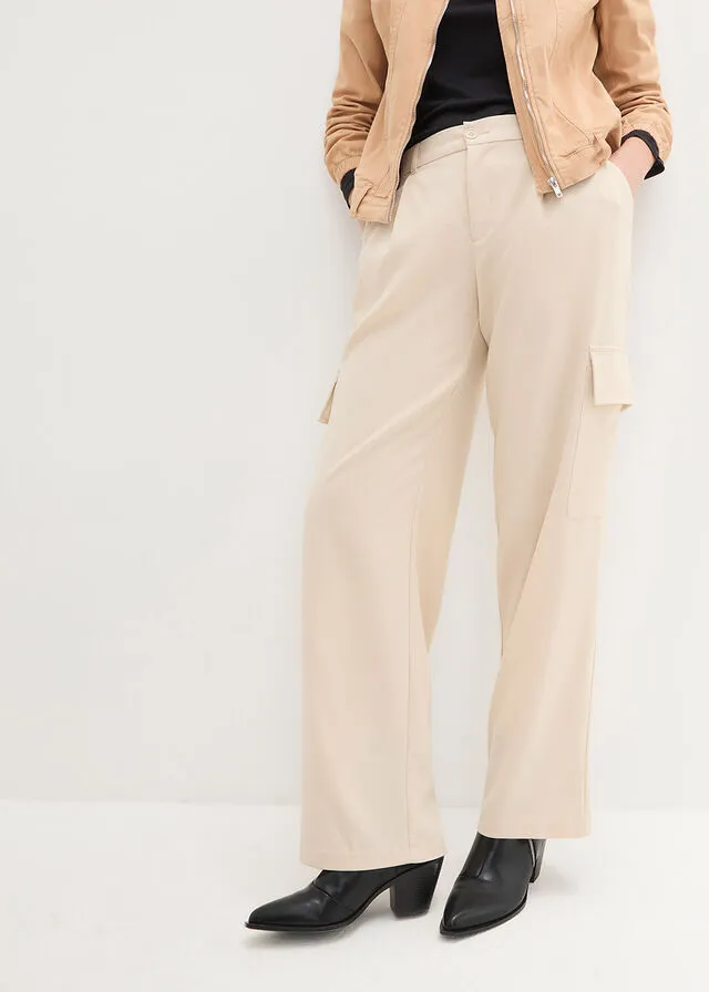 Pantalón de estilo cargo gris guijarro