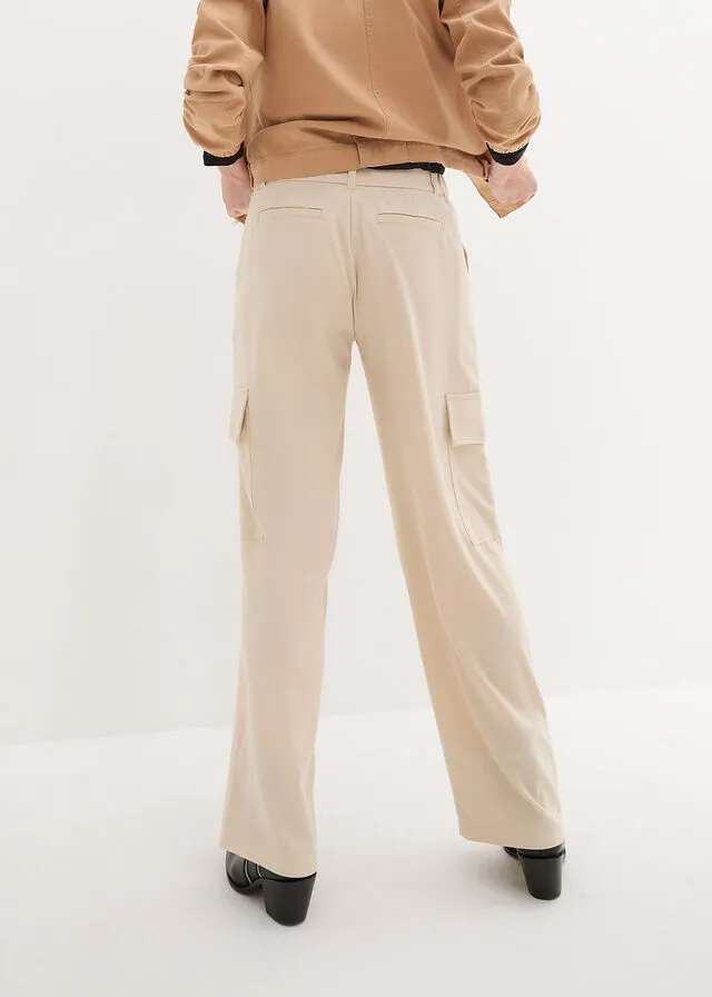 Pantalón de estilo cargo gris guijarro