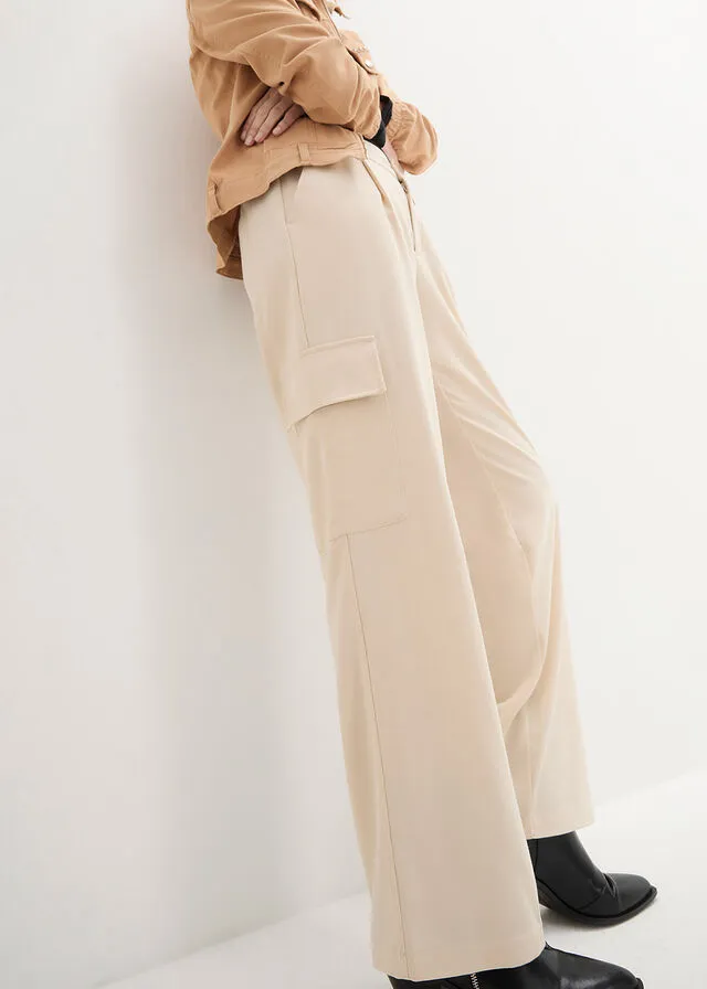 Pantalón de estilo cargo gris guijarro