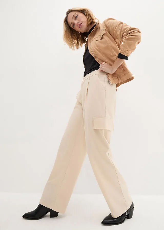 Pantalón de estilo cargo gris guijarro