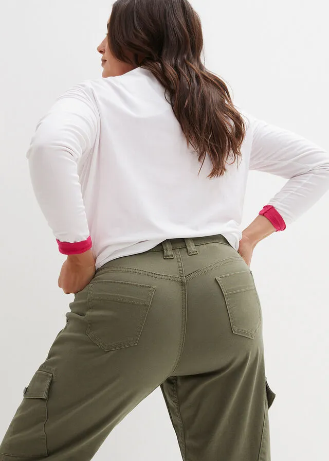Pantalón de estilo cargo Verde oliva