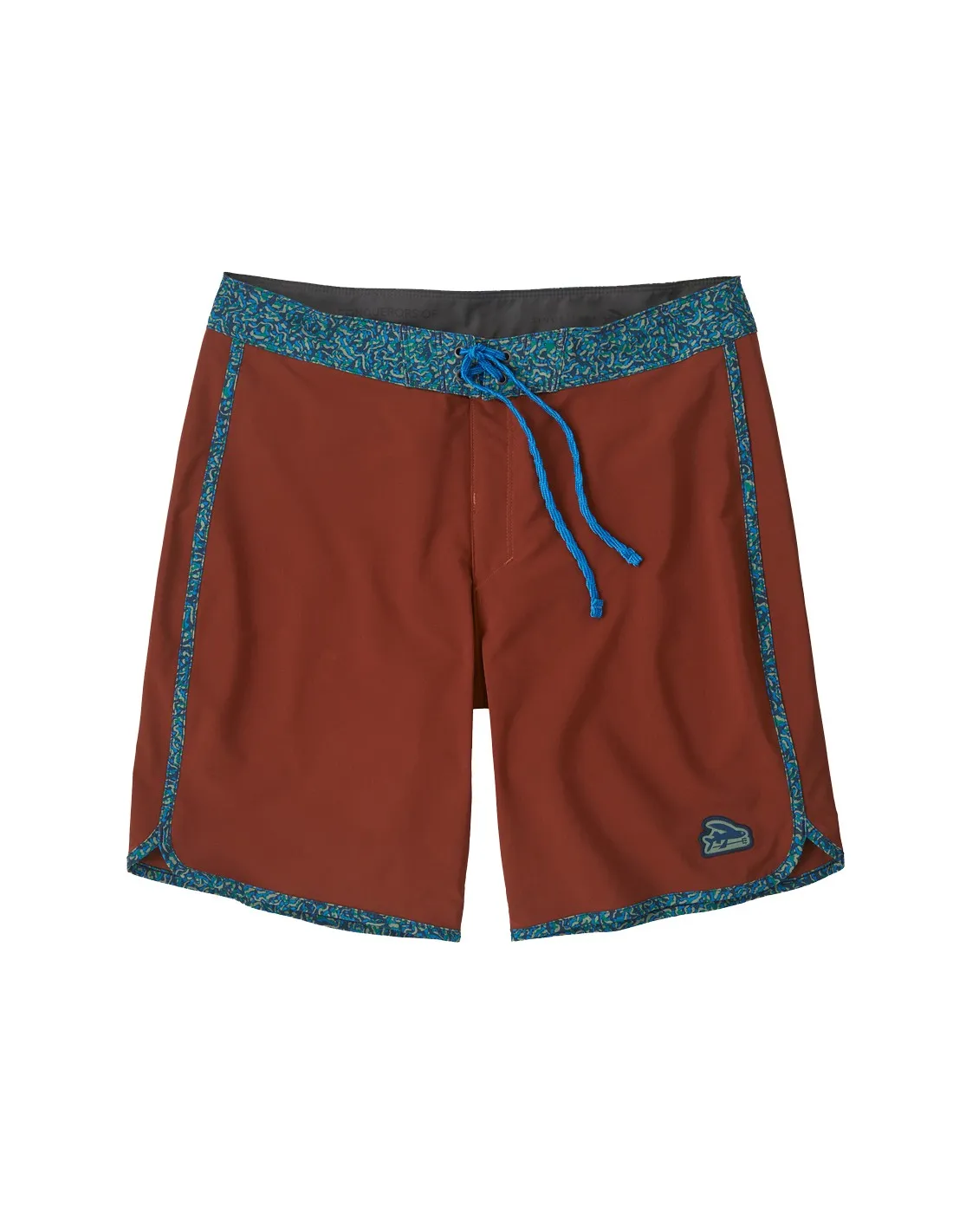 PATAGONIA M'S HYDROPEAK SCALLOP BOARDSHORTS MANGROVE RED