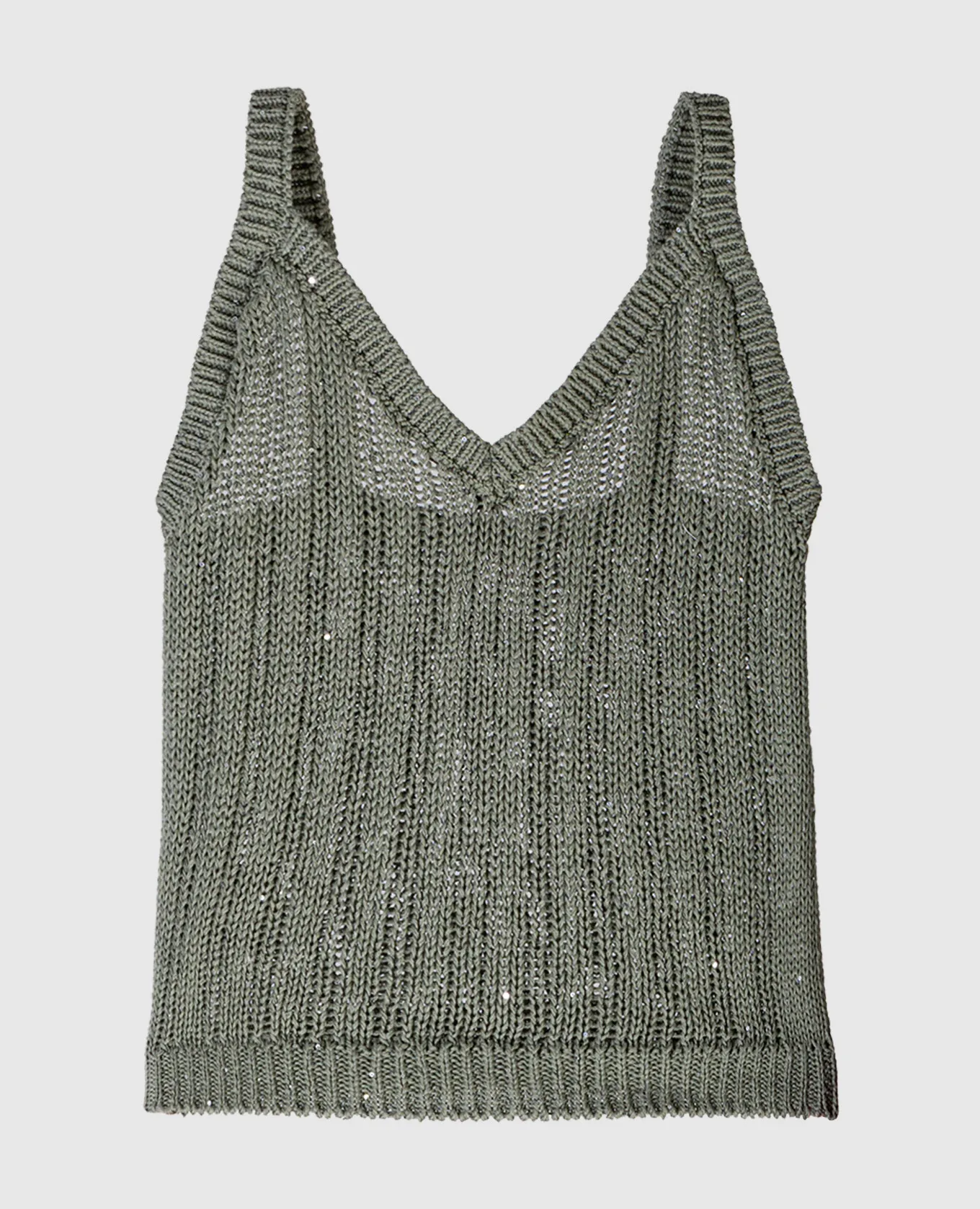 Peserico Green top with sequins