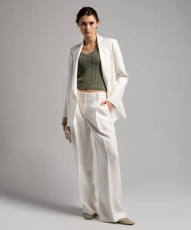 Peserico Green top with sequins