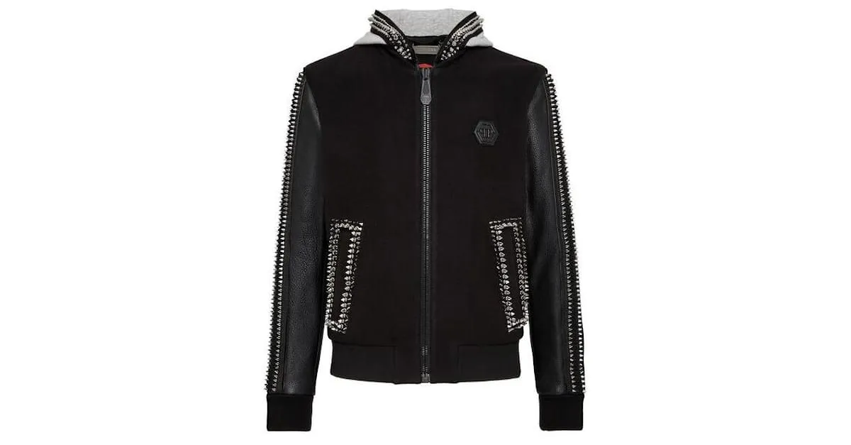 Philipp Plein Semental de bombarderos Negro 