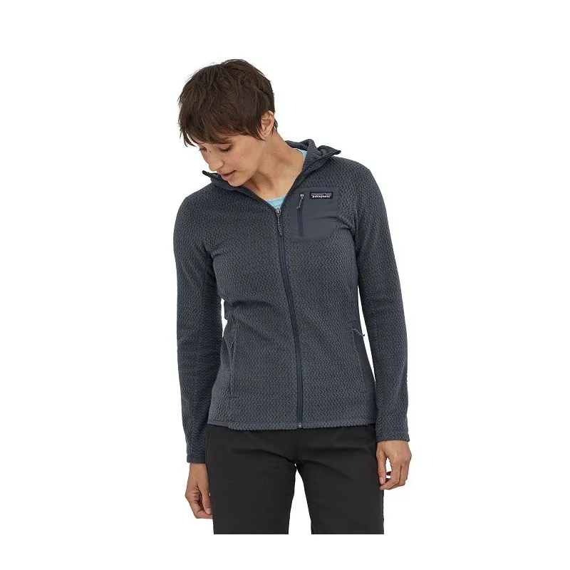 POLAR PATAGONIA R1 AIR FULLZIP HOODY (SMOLDER BLUE) MUJER