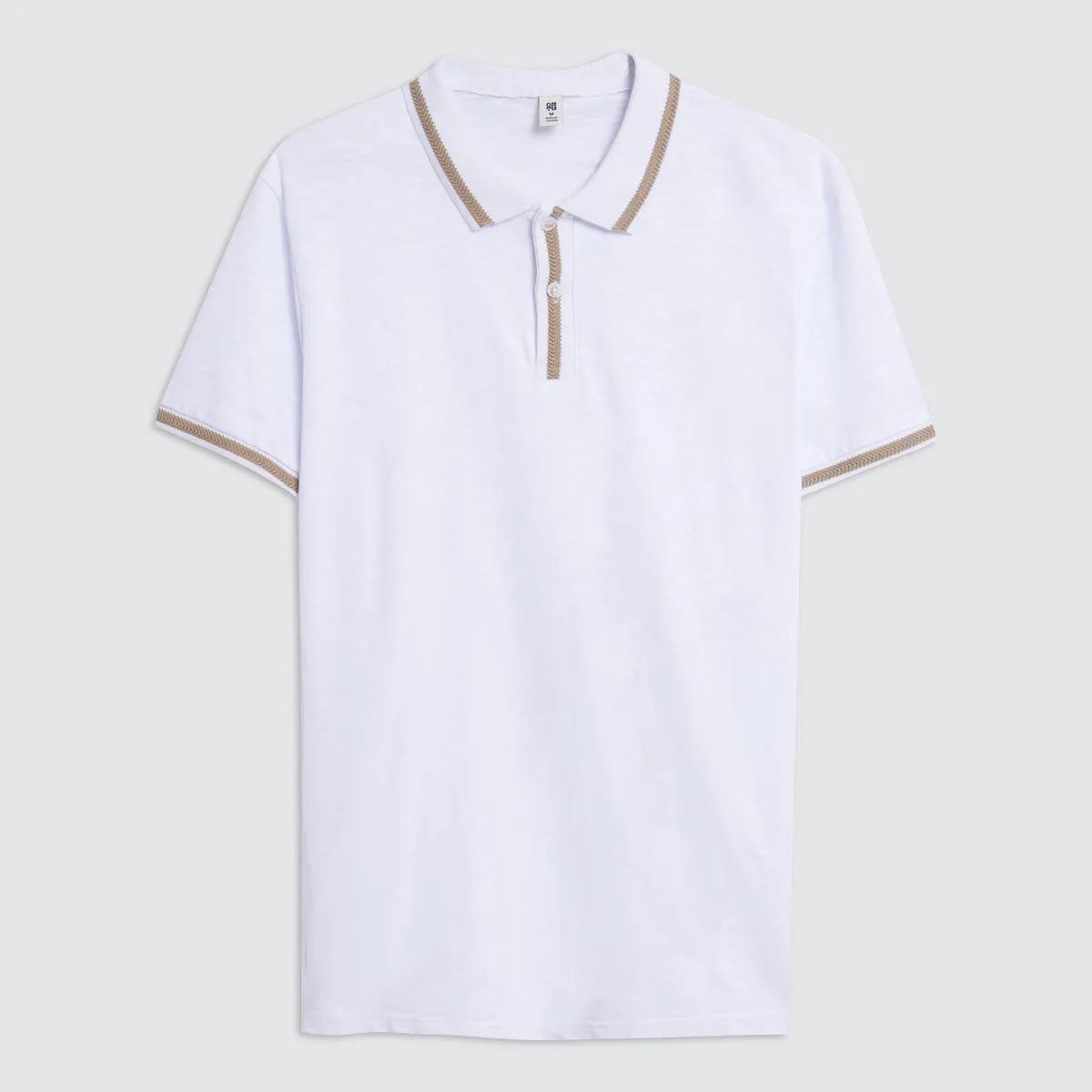 Polo Con Tejido Para Hombre