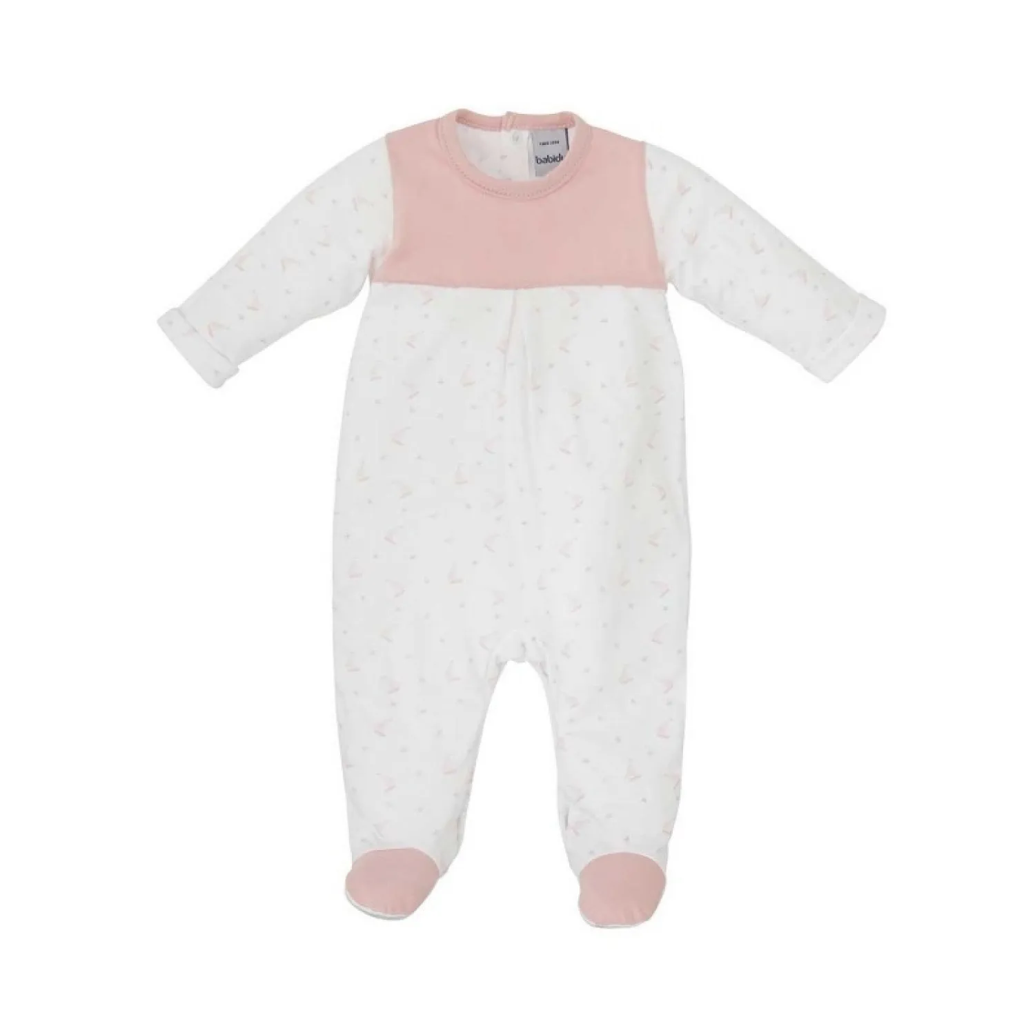 Powder pink romper for girls. Lotus Collection