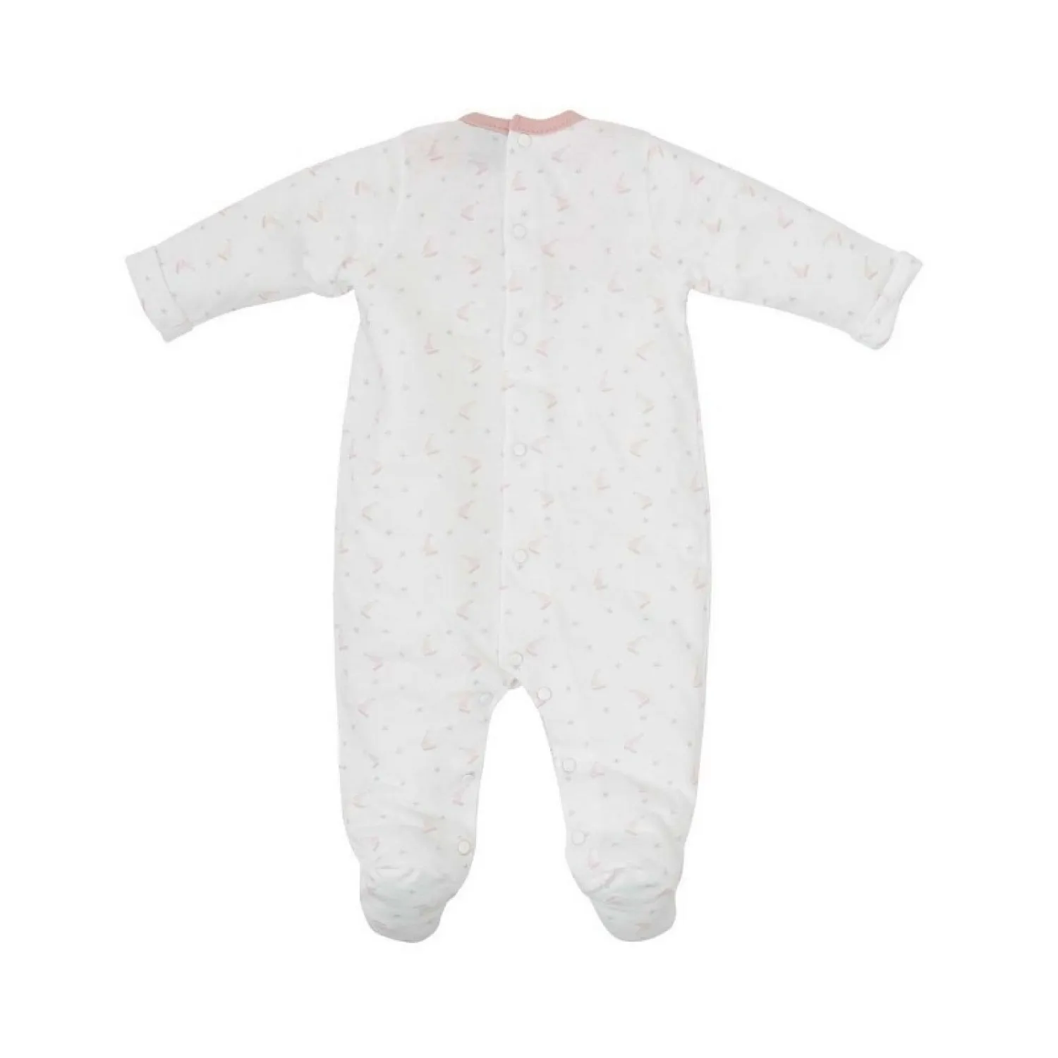 Powder pink romper for girls. Lotus Collection